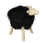 Tabouret mouton décoratif noir