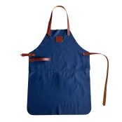 Tablier En Cuir bleu